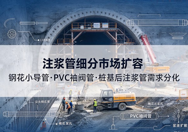 黎川注浆管细分市场扩容，隧道钢花小导管、PVC 袖阀管、桩基后注浆管需求分化